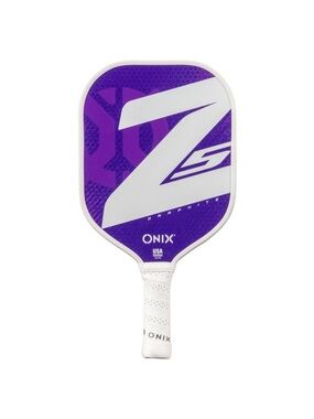 Onix 15.5"' Z5 Wide Body Pickleball Paddle - Purple: Graphite, 8.2 oz, 4" Grip